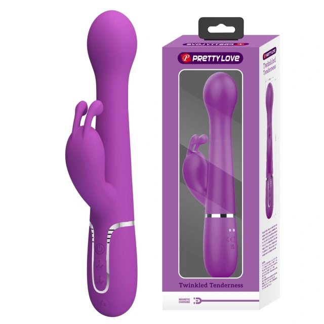 Wibrator Króliczek Dejon Purple Pretty Love Posuwisty Fioletowy | 100% ORYGINAŁ| DYSKRETNA PRZESYŁKA